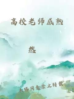 高校老师成熟