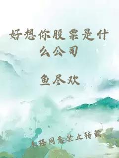 好想你股票是什么公司